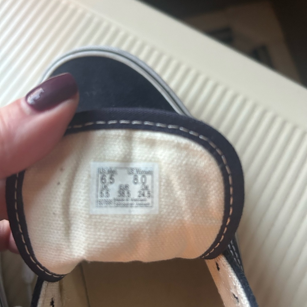 Classic Navy and White Sneakers - Picture 3 of 3
